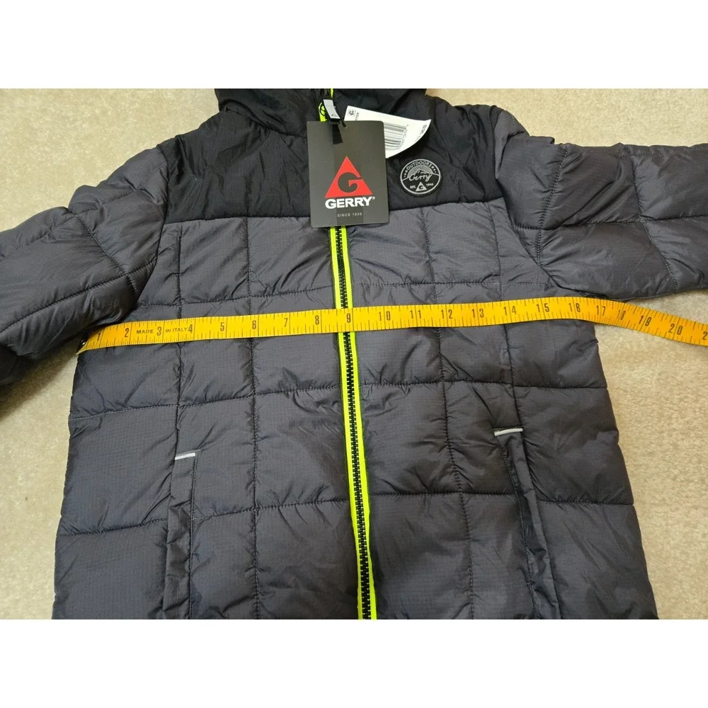 Gerry Boys Torque Puffer Size Small‎ Black/Flourscent Yellow NWT